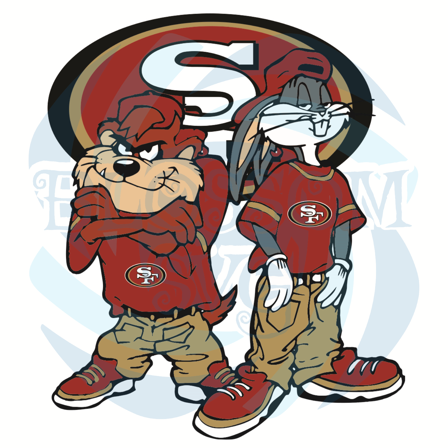 Looney Tunes Hip Hop San Francisco 49ers Svg, Sport Svg, San