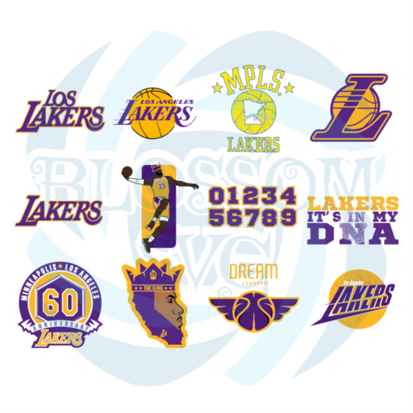 Los Angeles Lakers Bundle Svg, Sport Svg, Los Angeles Lakers Svg, Los