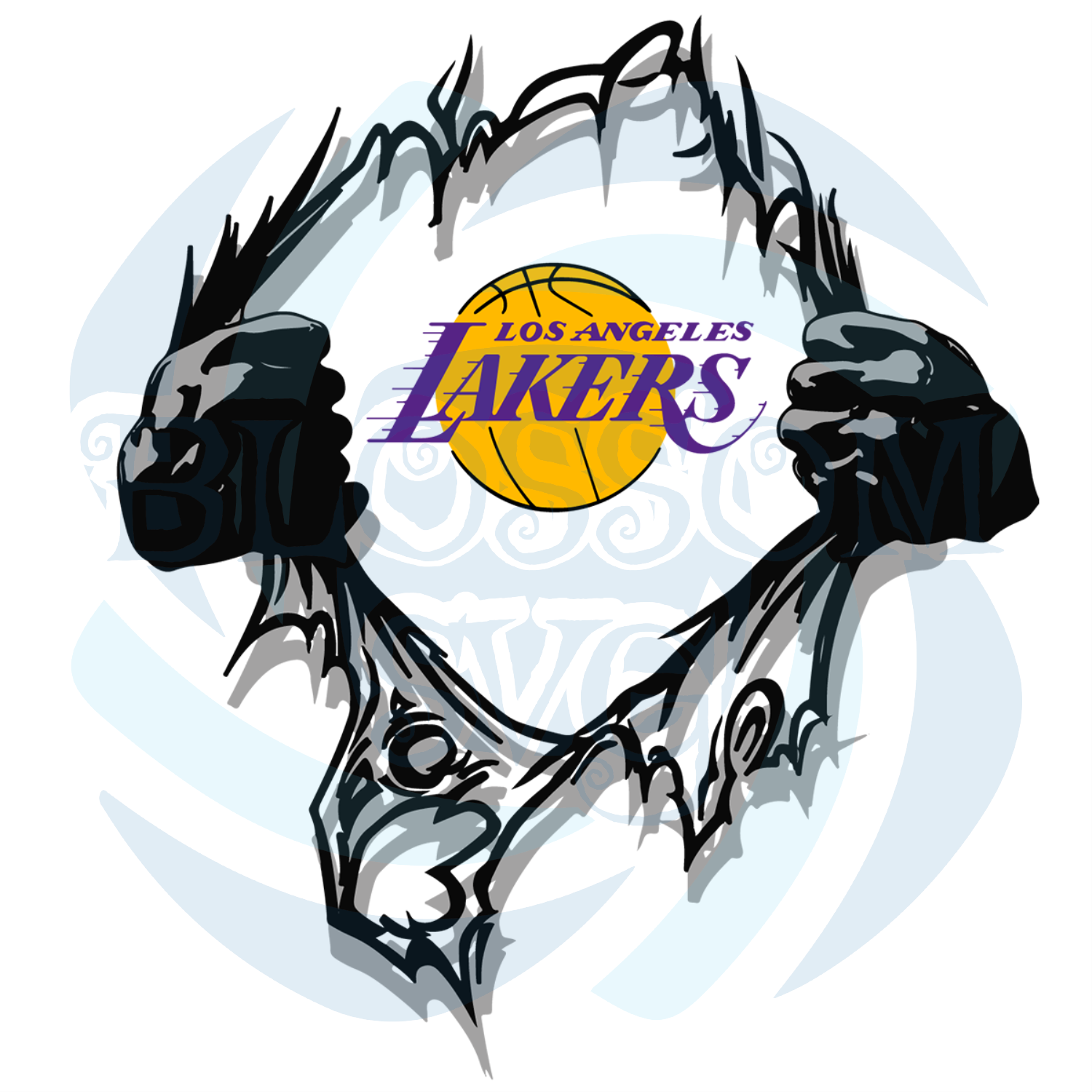 Lakers NBA Basketball Bundle Svg Digital File, Lakers Logo Svg