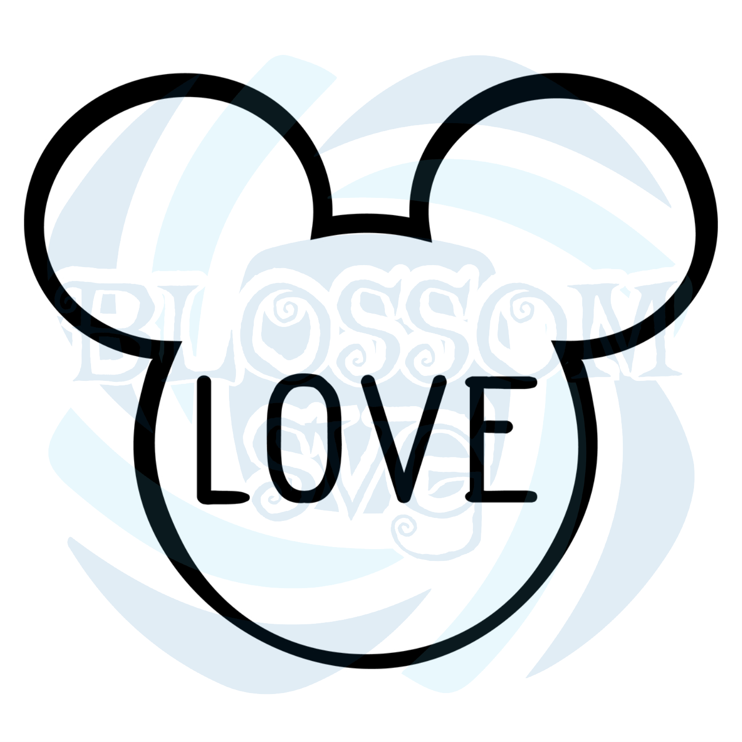 Love Mickey Head Outline Svg Trending Svg, Disney Svg