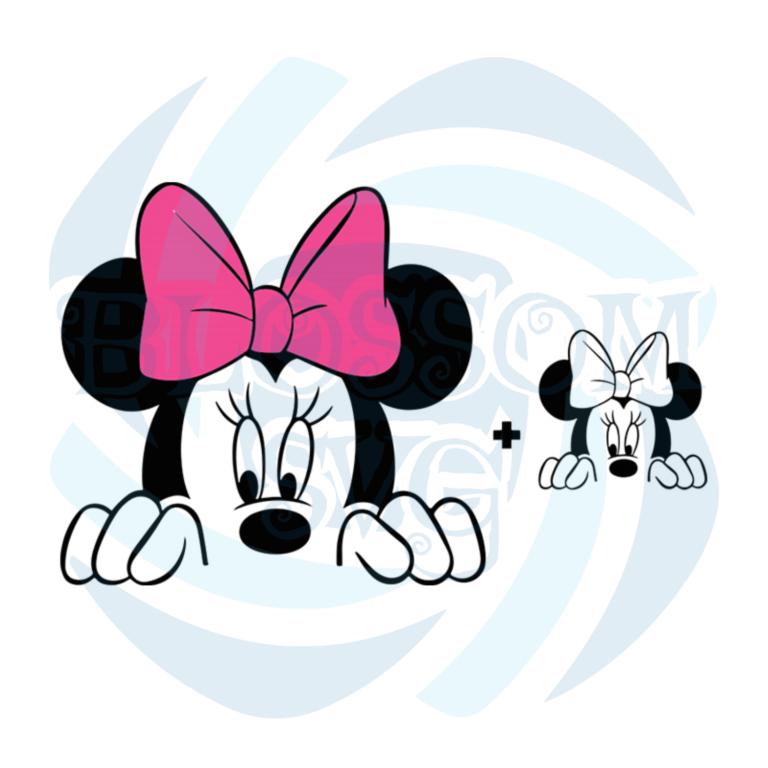 Minnie Mouse Face Svg, Disney Svg, Minnie Mouse Svg, Minnie Svg, Minnie