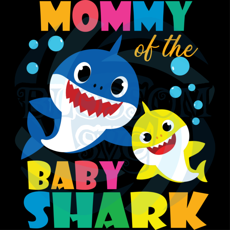 Mommy Of The Baby Shark Svg, Trending Svg, Baby Shark Svg, Mama Shark