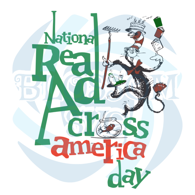 National Read Across America Day Svg, Dr. Seuss SVG, Read Cross