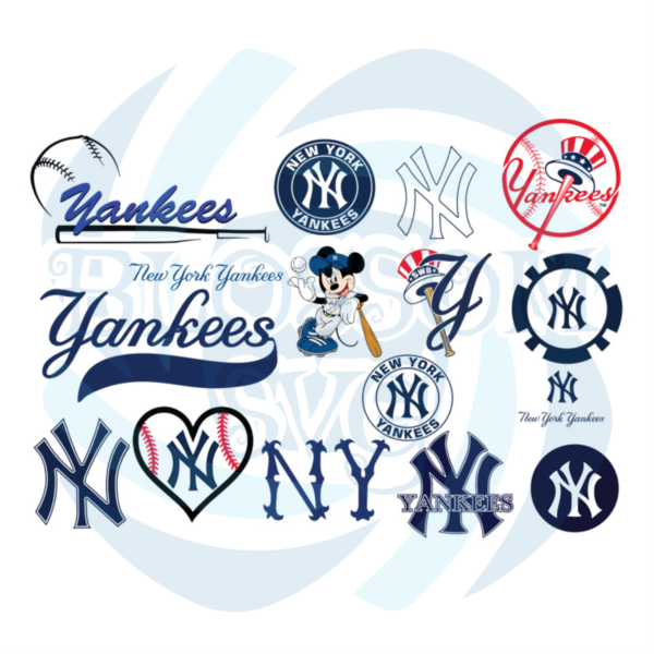 Newyork Yankees Bundle Svg, Sport Svg, Newyork Yankees Svg, Newyork