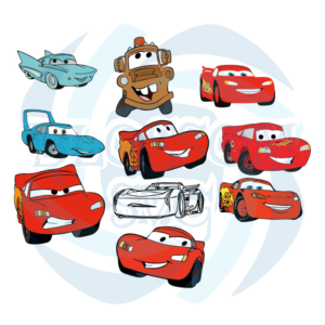 Personalised Cars Svg, Vehicle Svg, Disney Car Svg, Red Car Svg, Blue