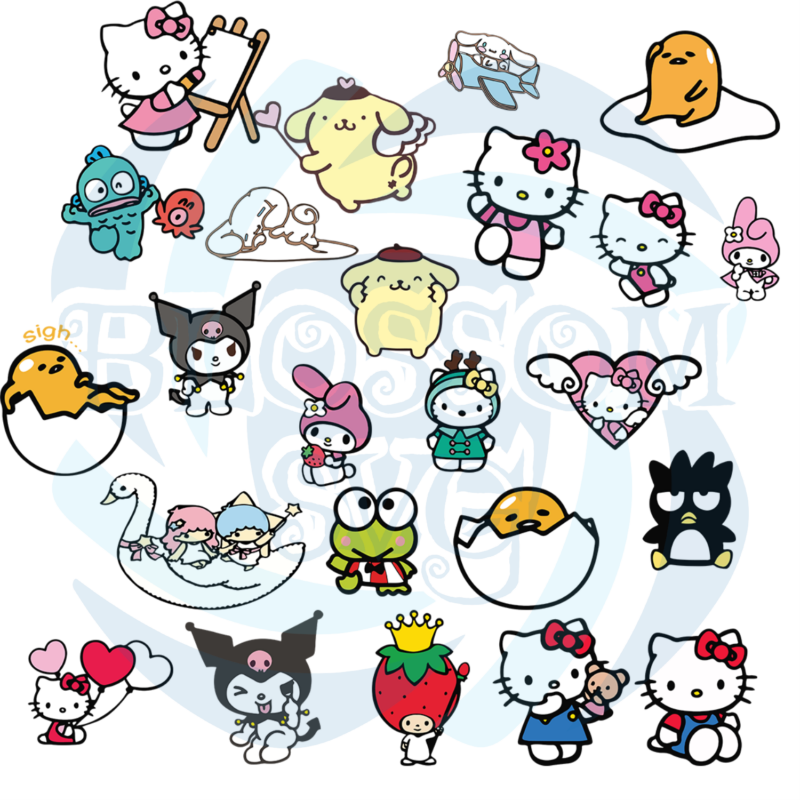 Sanrio Hello Kitty And Friends Svg Bundle Trending Svg