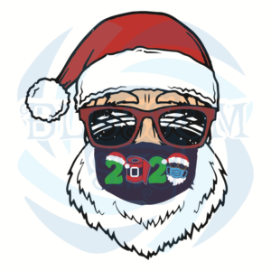 Santa Face Wearing Glasses Svg Christmas Svg