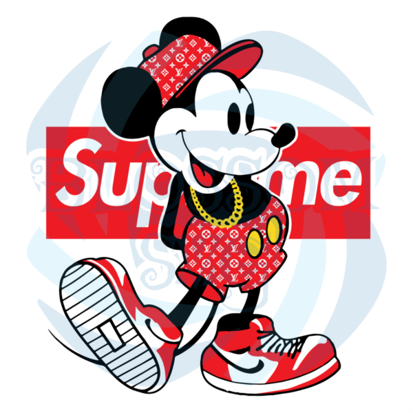 Supreme Mickey Mouse Svg, Trending Svg, Supreme Svg, Supreme Mickey