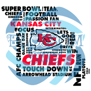 Super Bowl Team Chiefs Football Svg, Sport Svg, Kansas City Chiefs
