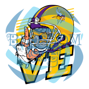 Love Minnesota Vikings NFL Svg, Sport Svg, Love Svg, Minnesota