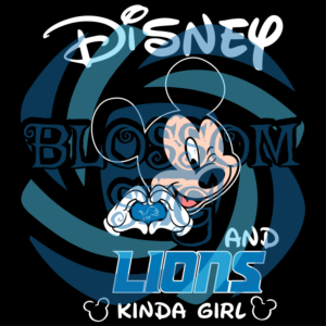 Disney And Lions Kinda Girl Svg, Sport Svg, Disney Svg, Detroit Lions