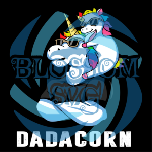 Dadacorn Unicorn Dad and Baby Svg, Trending Svg, Family Svg, Unicorn