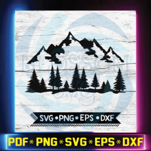 Mountain and Forest, Camping, Hunting, Hiking, Outdoors, Camping Svg,