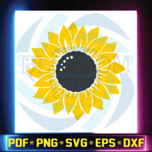 Sunflower svg png dxf Cutting files Cricut Cute svg designs print for