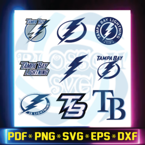 Tampa Bay Lighting Svg, Cricut File, Bundle, NHL Svg, Hockey Svg,