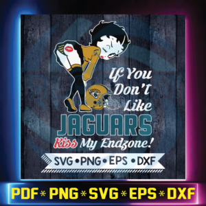 Betty Boop Svg, If You Don't Like Jaguars Kiss My Endzone Svg,