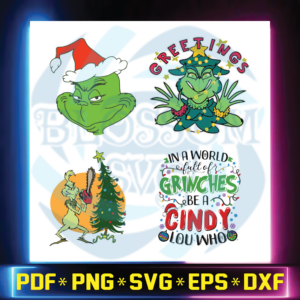 Greetings Christmas Grinch Bundle The Grinch Svg, Dxf, Png