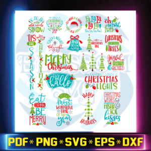 Tis the Season Christmas SVG, Xmas Bundle Files,svg cricut, cricut