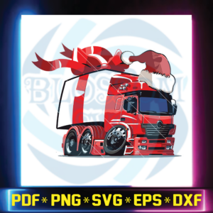 Cartoon Christmas Truck svg, Xmas Digital Download,svg cricut, cricut