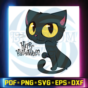 Halloween Cat Svg, Funny Hallowen Cat Svg, Halloween Svg, Cricut