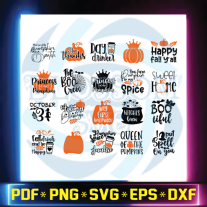 Halloween SVG Bundle, Pumpkin Signs, Fall svg, boo svg,queen