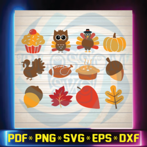 Thanksgiving svg, Fall Svg, thankful bundle svg,Turkey SVG,Silhouette