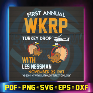 First annual wkrp turkey drop with les nessman, thanksgiving,