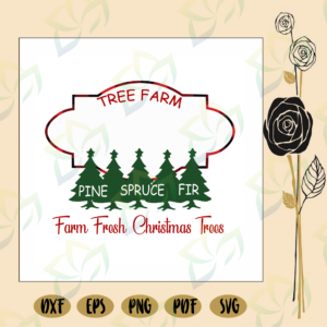 Farm fresh christmas trees sign, farm fresh svg, farmhouse svg,