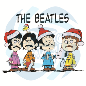The Beatles Svg, Christmas Svg, The Beatles Santa Svg, Snoopy Svg,