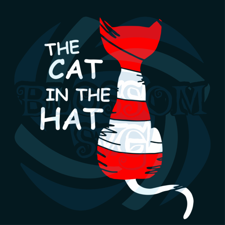 The Cat in The Hat Svg, Dr. Seuss SVG, Cat In The Hat Svg, Cat Svg,