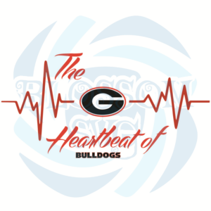 The Georgia Heartbeat Of Bulldogs Svg Sport Svg, Hearbeat Svg