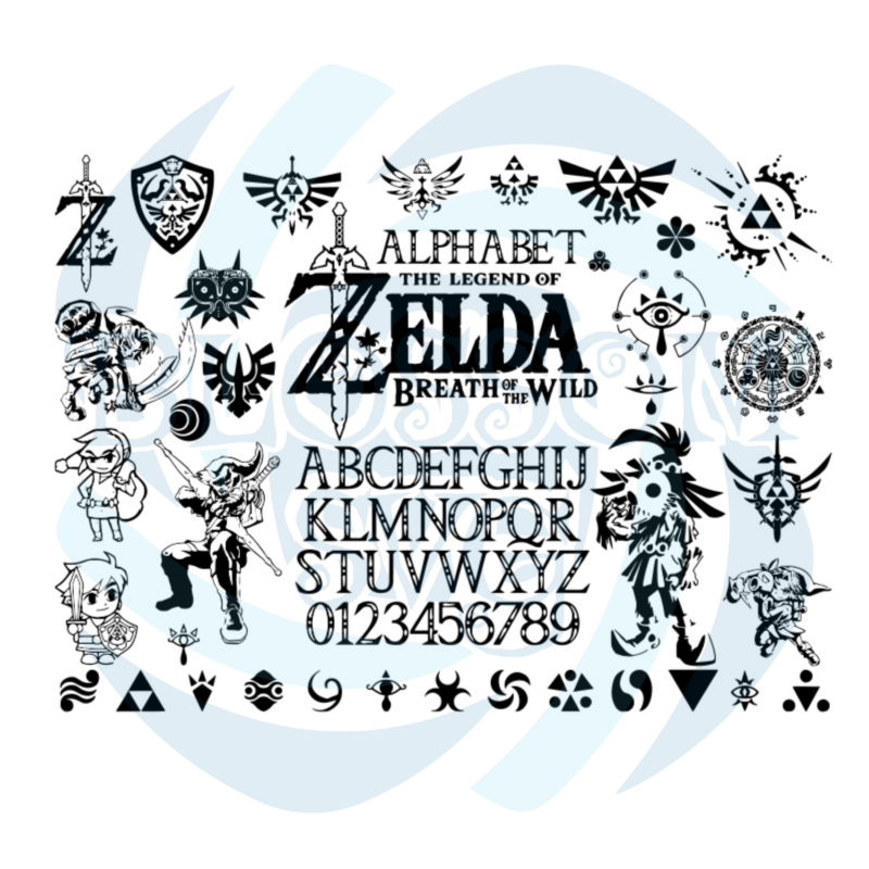 legend of zelda logo font