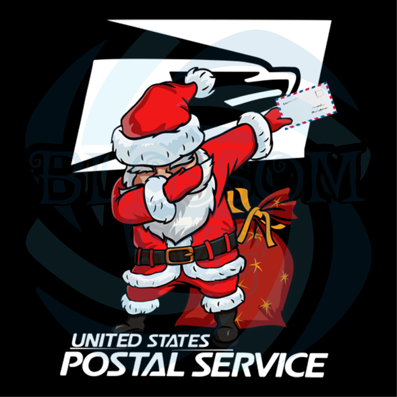 United States Postal Service Svg, Christmas Svg, Cool Santa Claus
