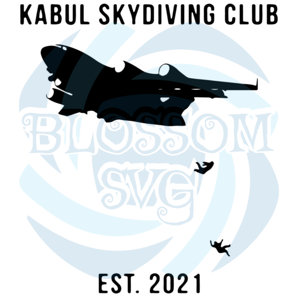 Kabul Skydiving Club Est 2021 SVG TB210821DT02