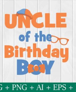 Uncle Of The Birthday Boy Blippi logo svg