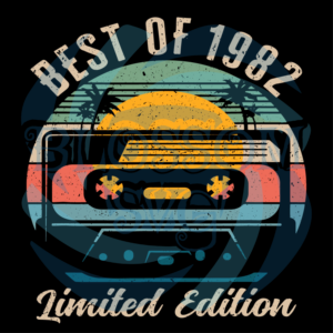 Best Of 1982 Limited Edition Digital Vector Files, Birthday Svg
