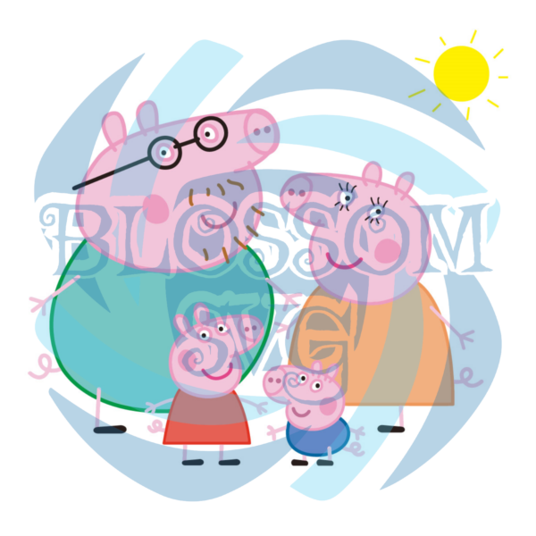 Family Peppa Pig svg SVG080122031
