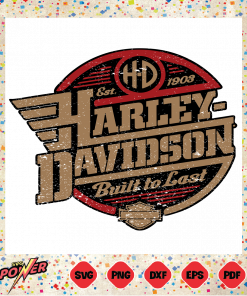 Built to Last Harley Davidson Motorcycles Svg SVG140122058
