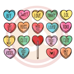 Candy hearts and lollipops svg svg110122019