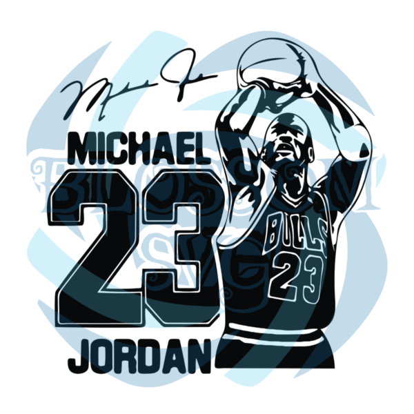 Michael Jordan 23 Basketball Digital Vector File