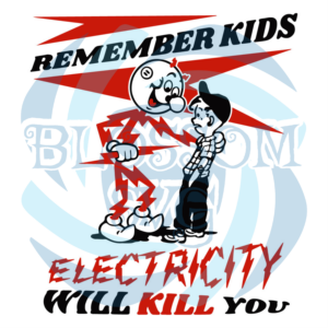 Warning Reddy Kilowatts Electricity Will Kill You Digital Vector Files