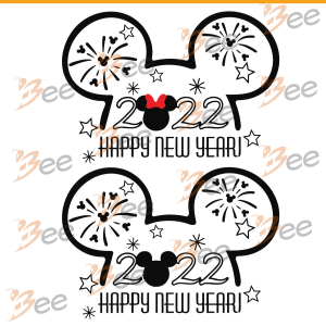 Disney Mouse Happy New Year 2022 Svg Bundle, New Year Svg