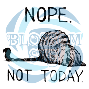 Nope Not Today Lazy Cat Svg SVG100122018