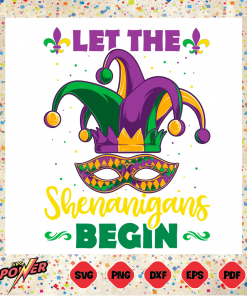 Let The Shenanigans Begin Mardi Gras Svg Instant Download