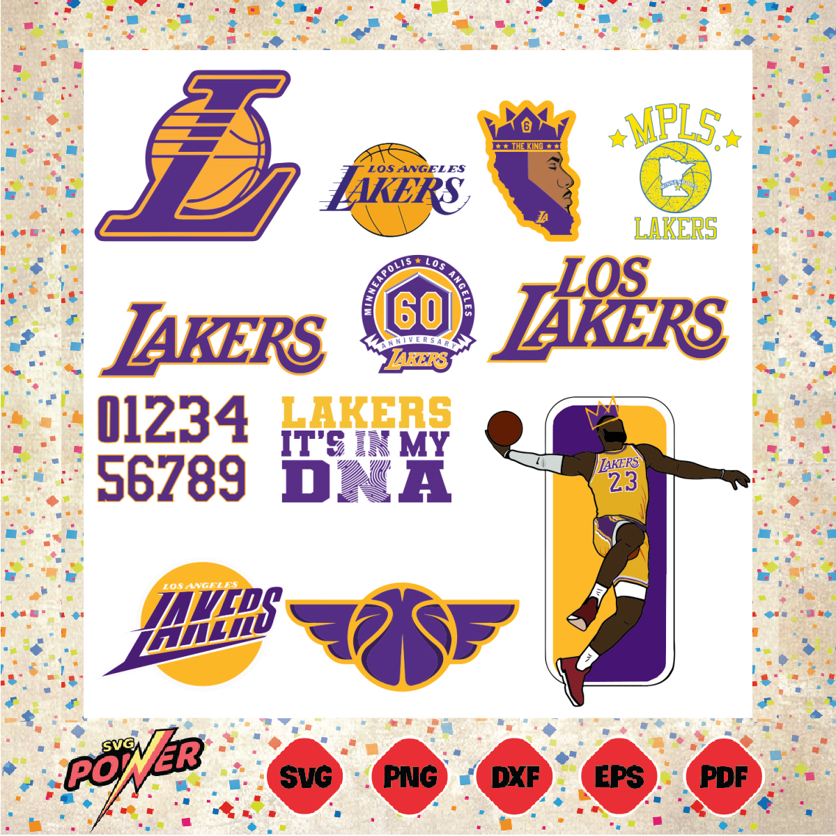 Lakers NBA Basketball Bundle Svg SVG301221030