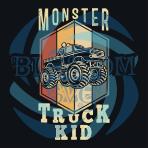 Monster Truck Kid Svg SVG030122032