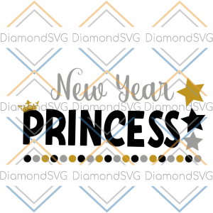 New Year Princess Svg SVG291221035