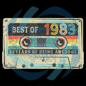 Best of 1983 39th Birthday Gifts Cassette Tape Svg SVG090122001