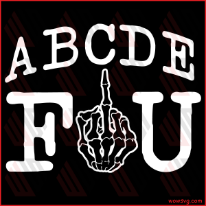 Alphabet ABCDEFU Love You Funny Valentines Day Svg SVG140122059