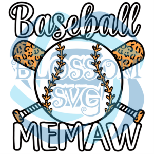 Baseball Memaw Design Svg SVG030122020